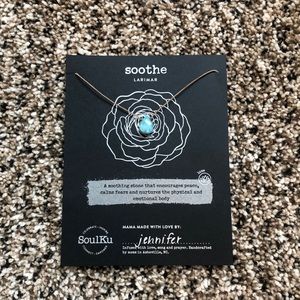 SoulKu Larimar stone necklace